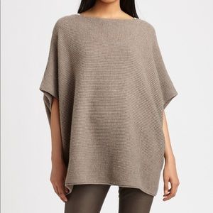 Vince Rib Knit Poncho